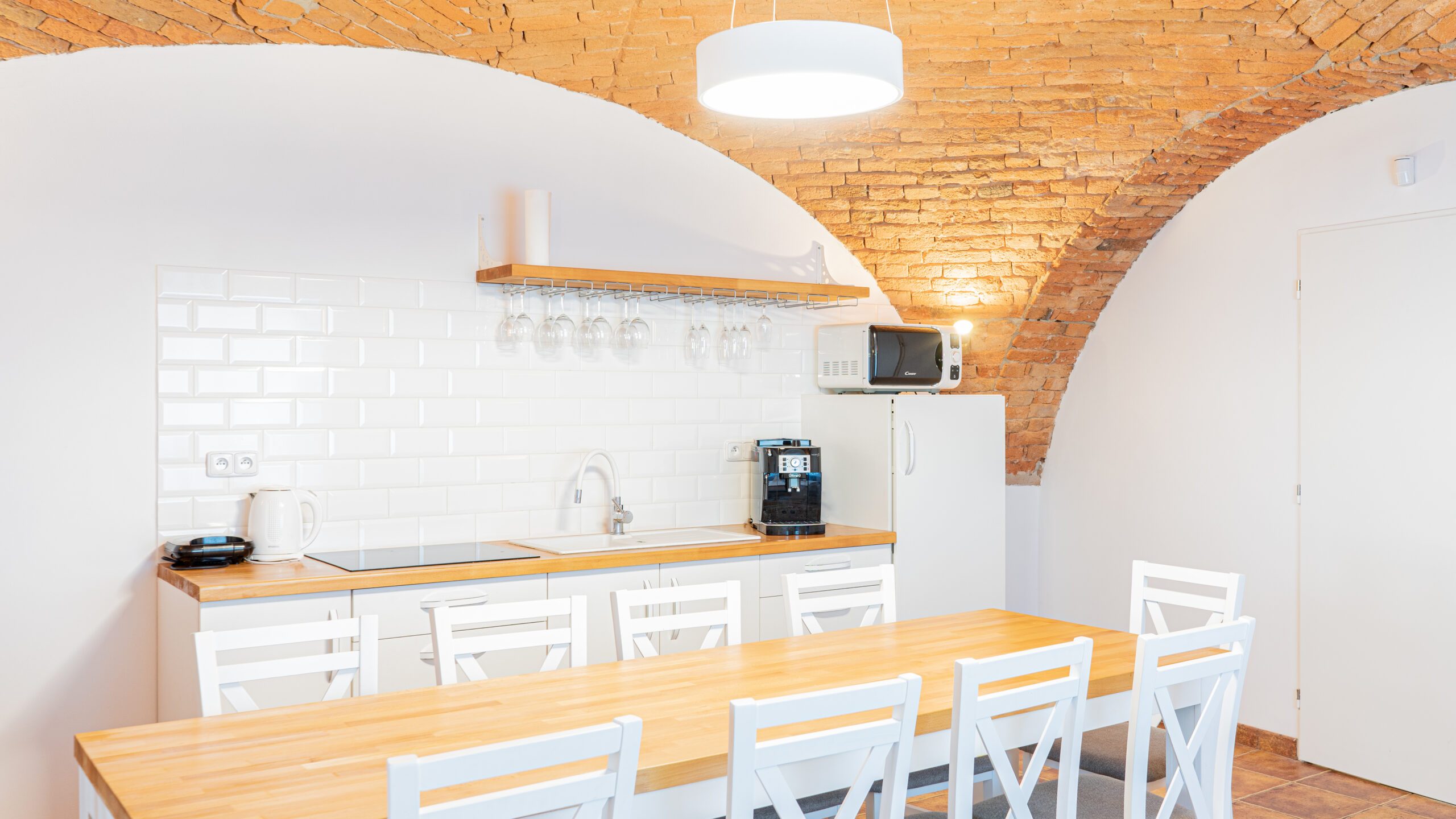 Kuchyň v pronajímaném apartmánu